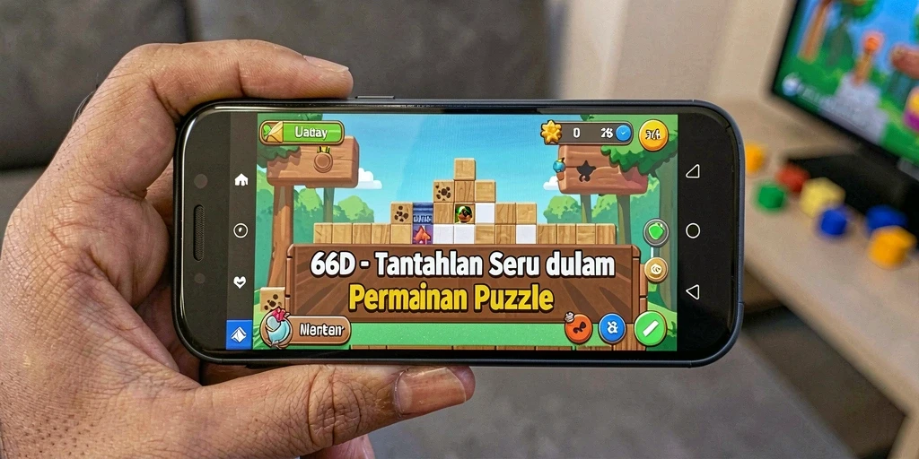 Tampilan gameplay 66D yang seru dan penuh tantangan.