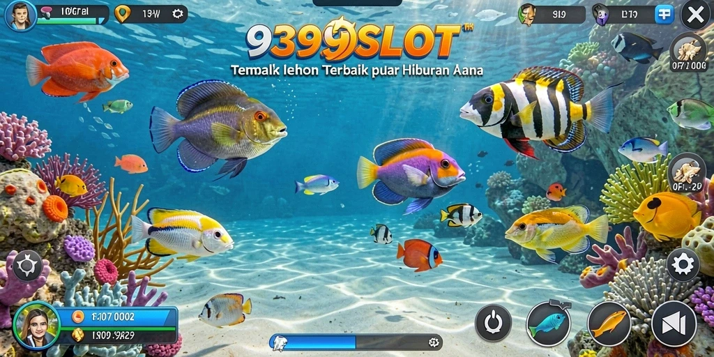 Gameplay seru dalam 9399SLOT saat berburu ikan di lautan.