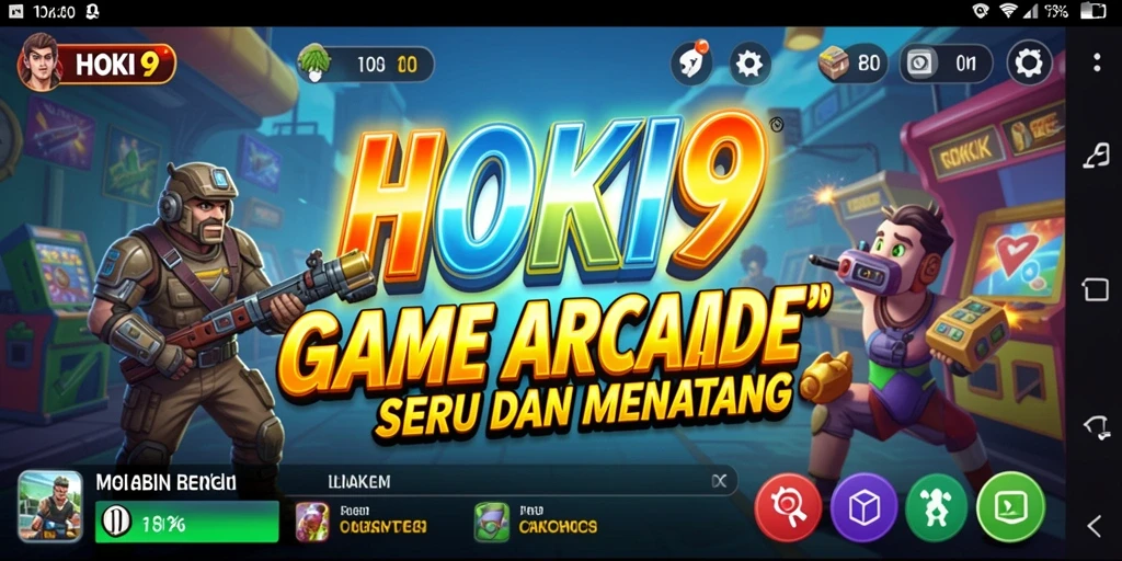 Tampilan gameplay seru HOKI9 dengan level yang menantang.