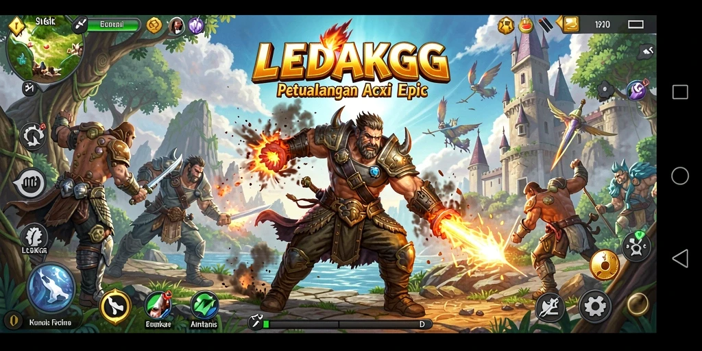 Tangkapan layar gameplay menampilkan aksi seru pertempuran ARPG.