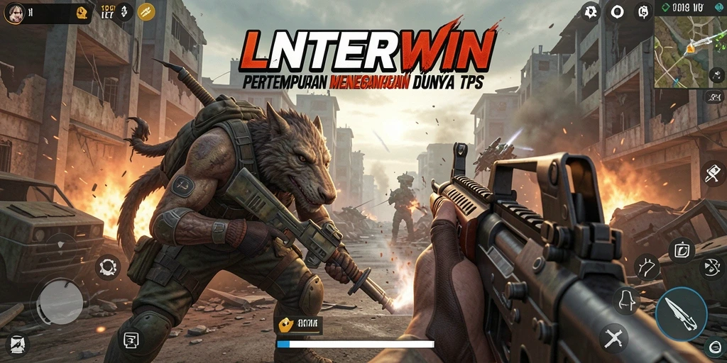 Tampilan seru dari gameplay LNTERWIN yang memukau.