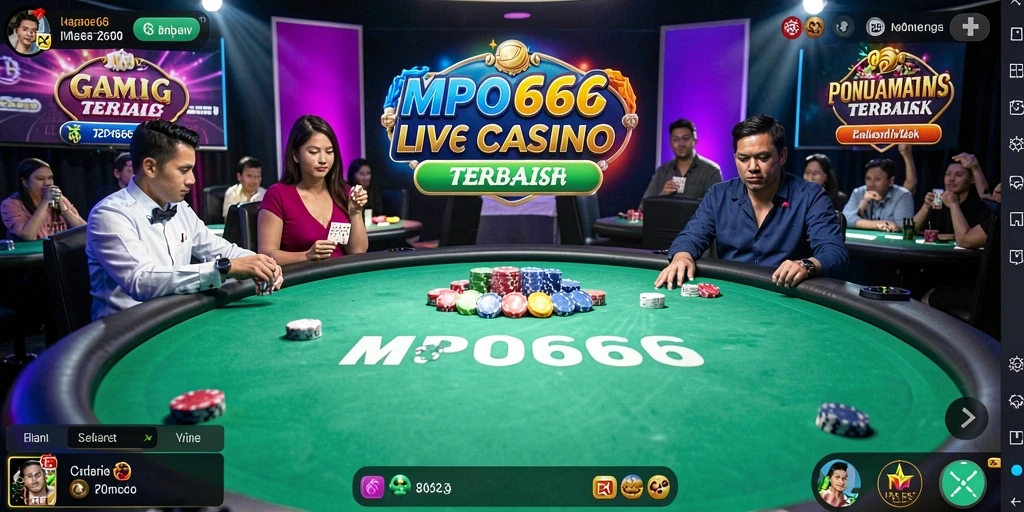 Screenshot gameplay MPO666 menampilkan suasana kasino yang interaktif dan menarik.