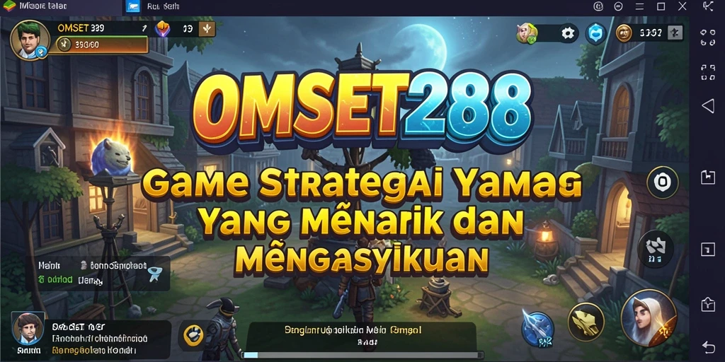 Tampilan gameplay dinamis dalam OMSET288 menunjukkan pertempuran strategis yang seru.