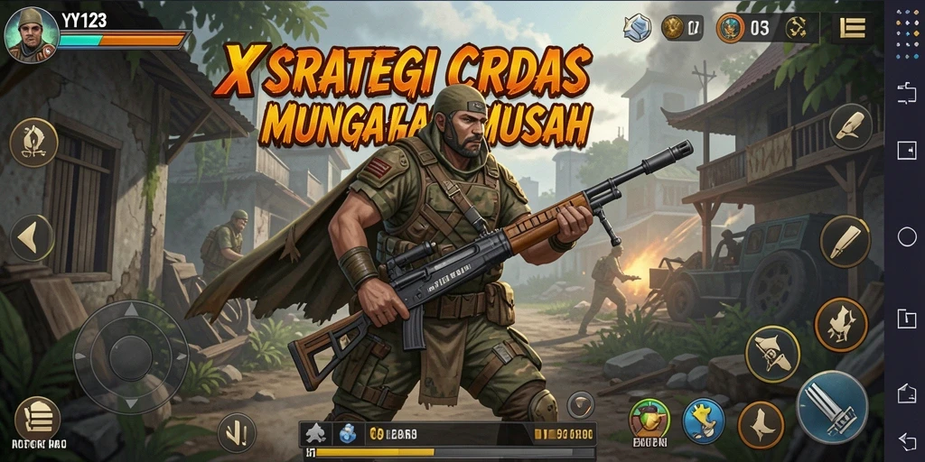 Tampilan gameplay seru dan menegangkan dari YY123.